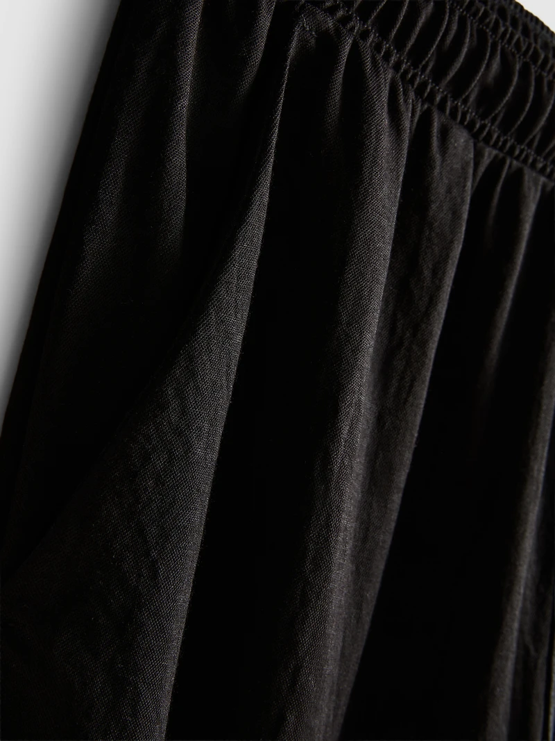 Textured Wide Leg Pants