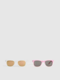 2pk D-Frame Sunglasses