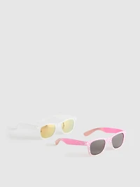 2pk D-Frame Sunglasses