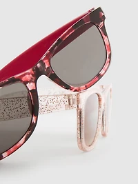 2pk D-Frame Sunglasses