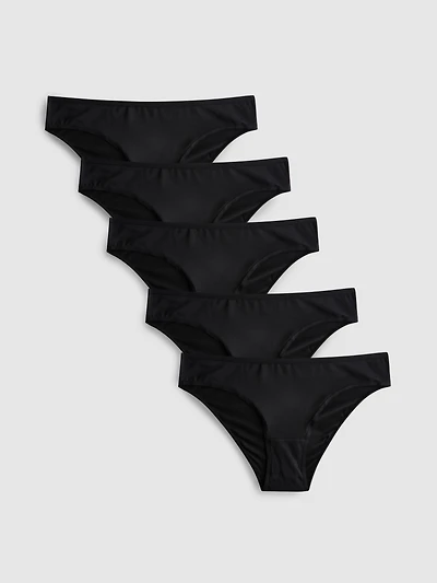 5pk Microfiber Brazilian Briefs