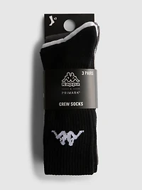 3pk Cotton-Rich Kappa Crew Socks