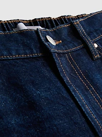 Cotton Denim Longline Bermuda Shorts