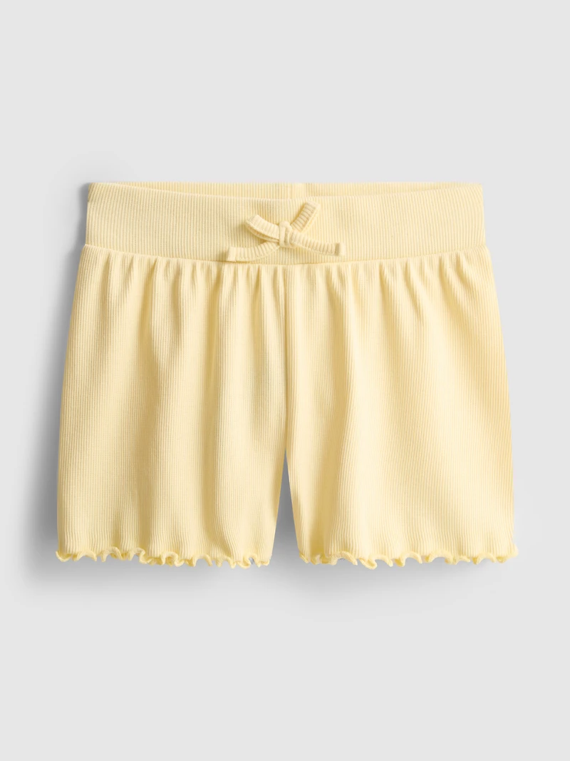 1.5-8yrs | Ribbed Lettuce Trim Shorts