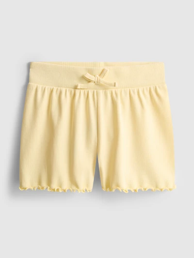 1.5-8yrs | Ribbed Lettuce Trim Shorts