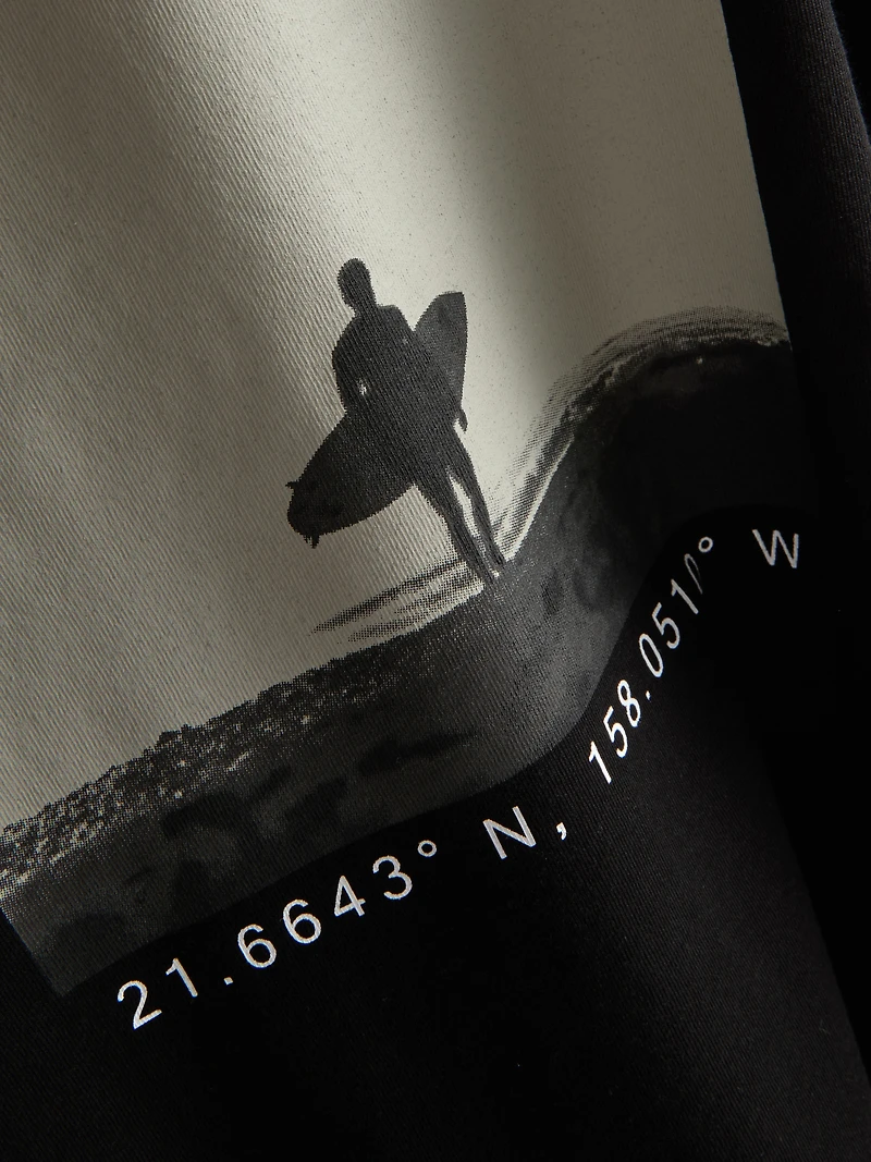 Surfer Photo Graphic T-Shirt