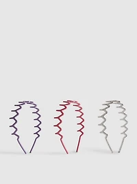 3pk Zig Zag Headbands