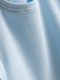 1.5-8yrs | Ribbed Lettuce Trim T-Shirt