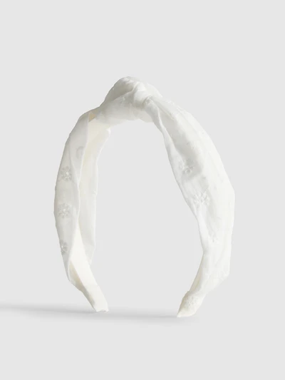 Broderie Anglaise Knot Headband