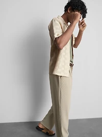 Checkerboard Crochet Shirt