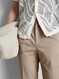 The Edit Slim Fit Peached Pants