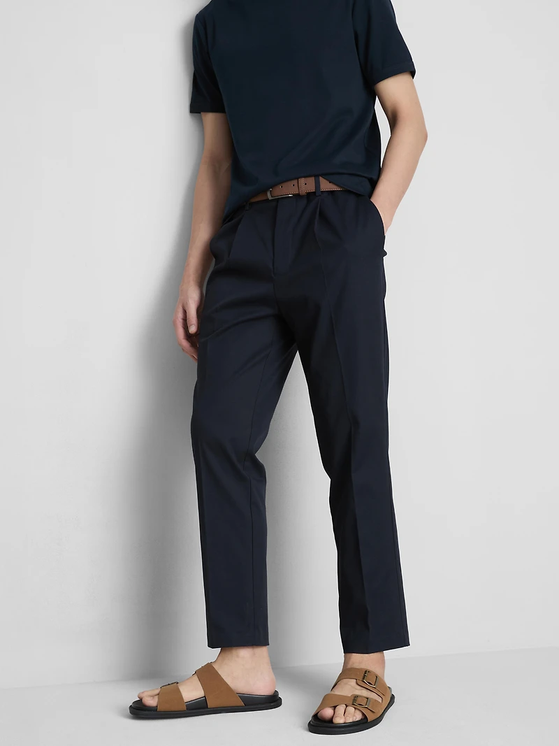 The Edit Slim Fit Peached Pants