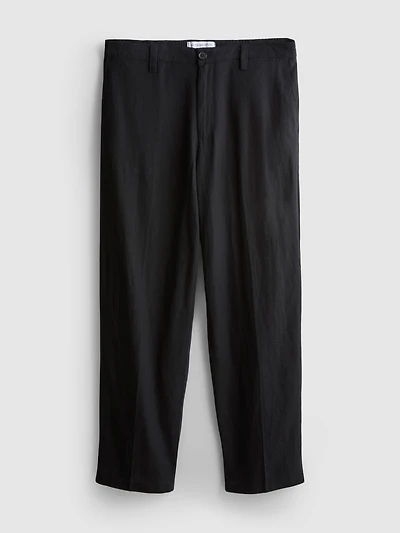 The Edit Linen Blend Relaxed Pants