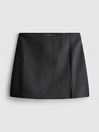 Pinstripe A-Line Mini Skirt