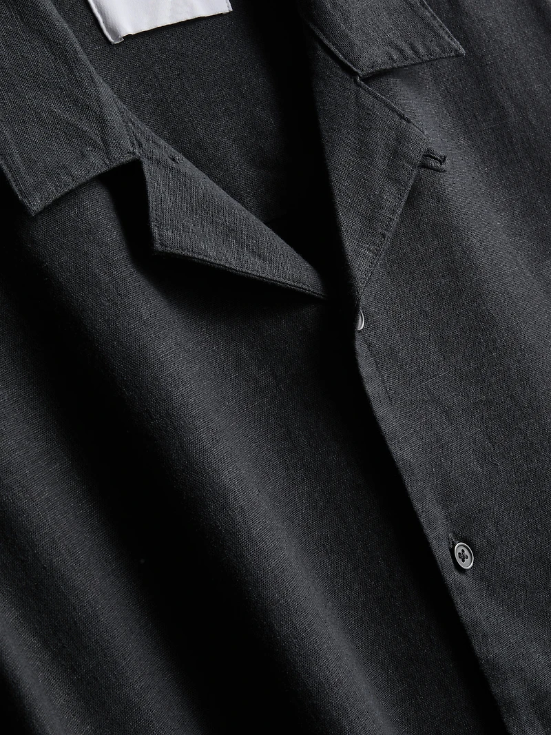 The Edit Relaxed Linen Blend Shirt
