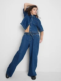 The Primark Scene | Elastic-Waist Wide-Leg Jeans