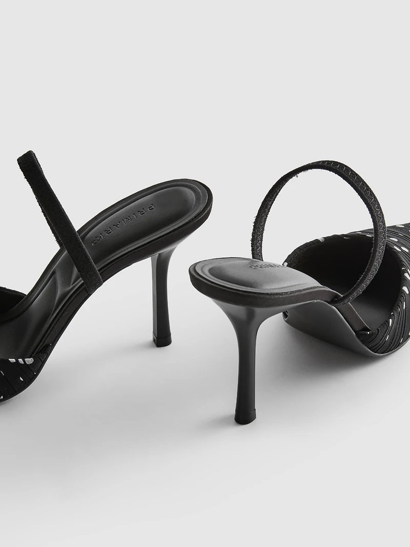 Polka Dot Pointed Pumps