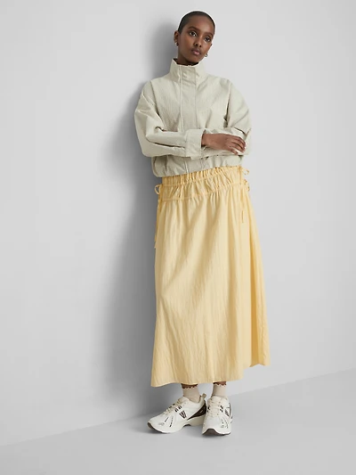 Gathered Midi Skirt