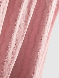 Crinkle Cap-Sleeve Mini Dress