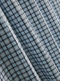 Gathered Check Midi Skirt