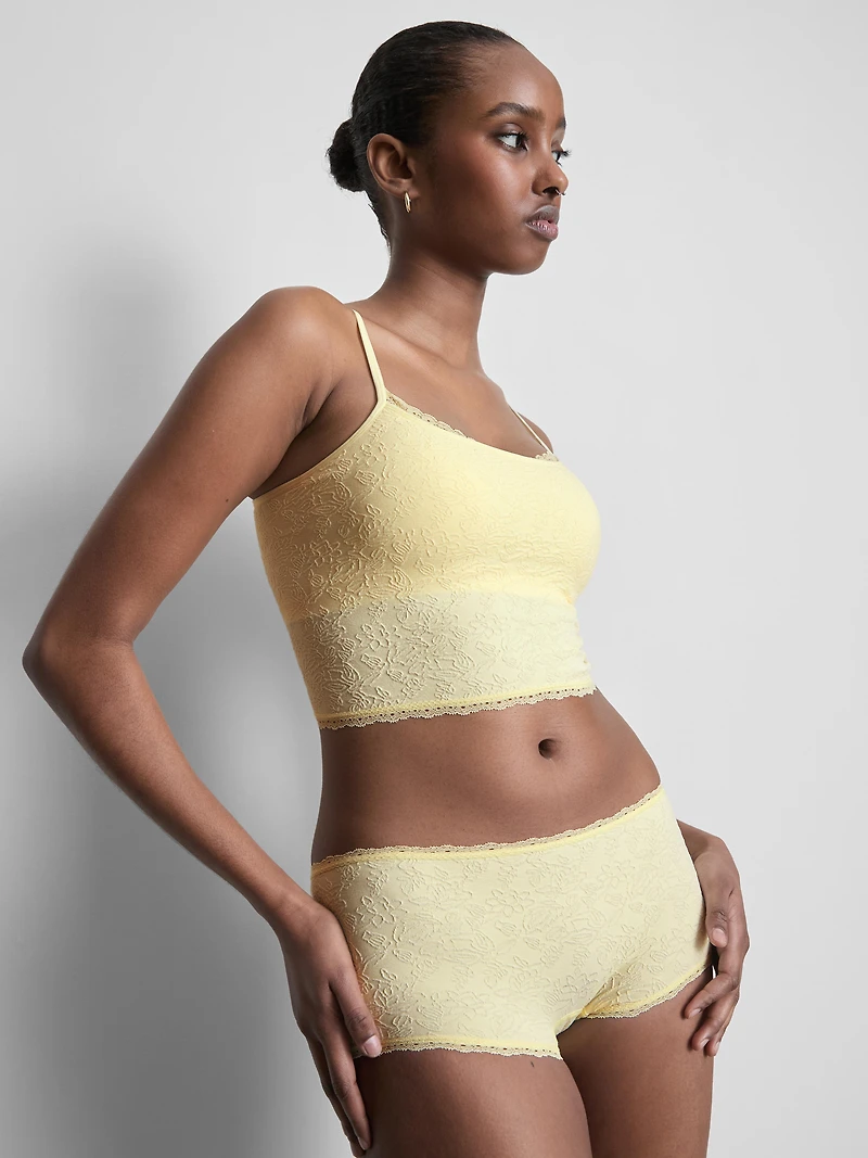 Jacquard Cami and Boy Shorts Set