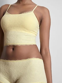 Jacquard Cami and Boy Shorts Set