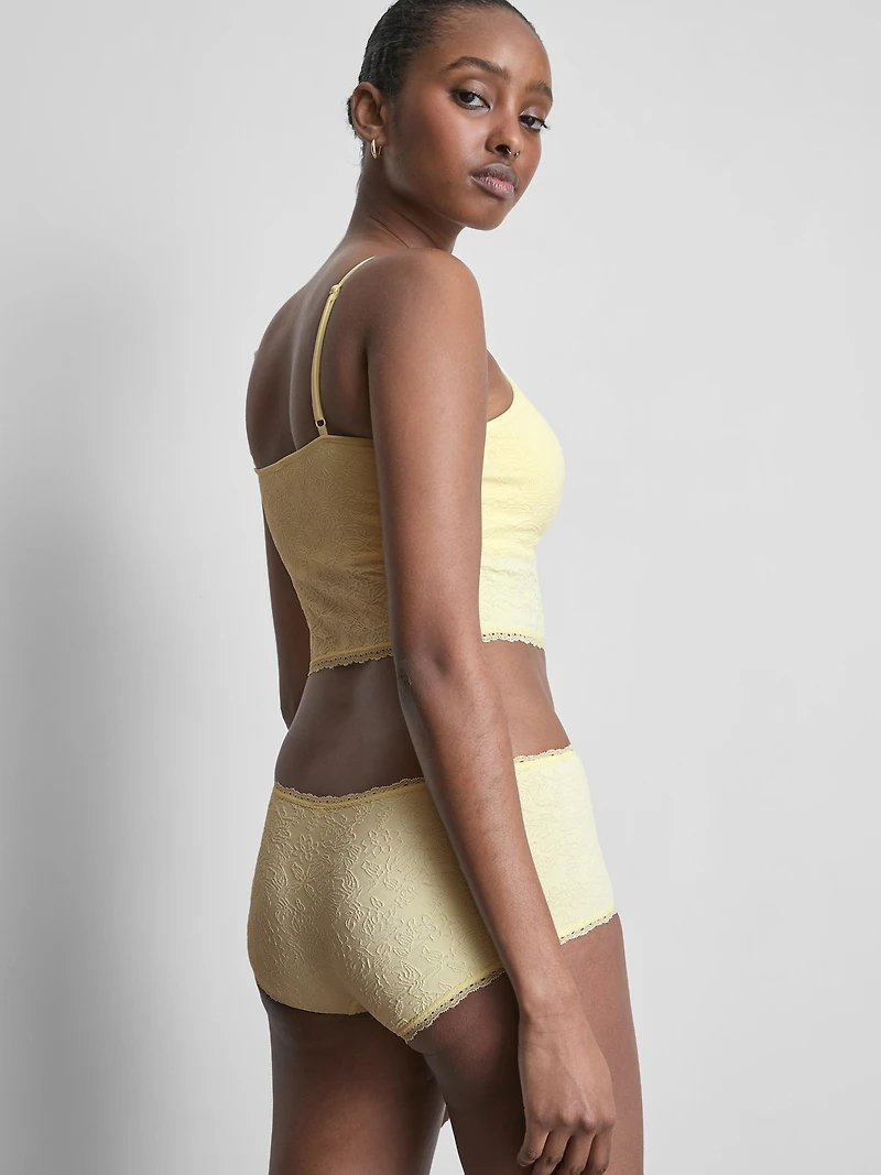 Jacquard Cami and Boy Shorts Set