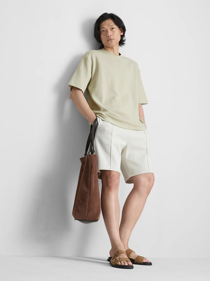 The Edit Textured Cotton T-Shirt