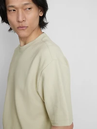 The Edit Textured Cotton T-Shirt