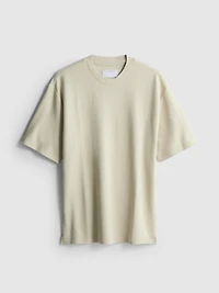 The Edit Short Sleeve Textured T-Shirt