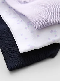 3pk Seamless Lace Trim Bralettes