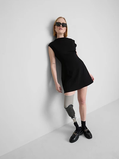 Cap Sleeve Sculpted Mini Dress