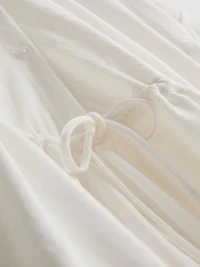 Short-Sleeve Tiered Mini Dress