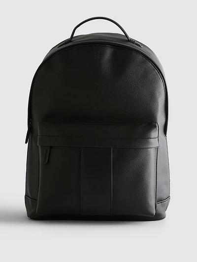 Faux Leather Backpack