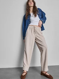 Cotton Blend Casual Joggers