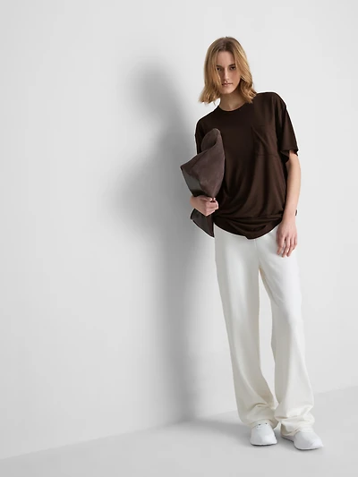 Crew Neck Longline Tee