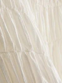 Shirred Short-Sleeve Top