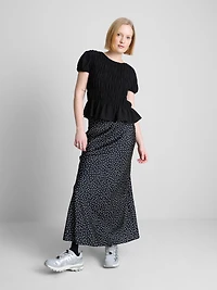 Shirred Short-Sleeve Top