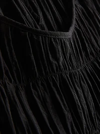 Shirred Short-Sleeve Top