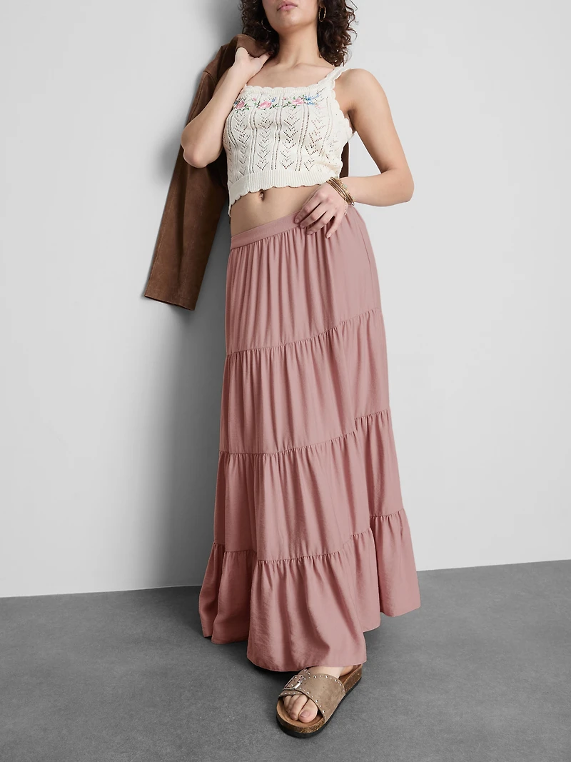 Tiered Maxi Skirt