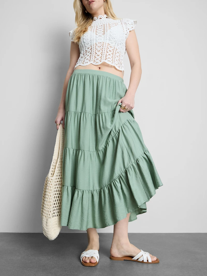 Tiered Maxi Skirt