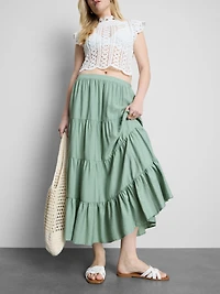 Tiered Maxi Skirt