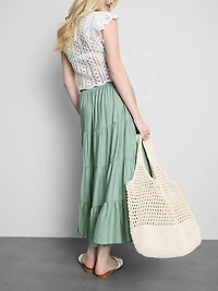 Tiered Maxi Skirt
