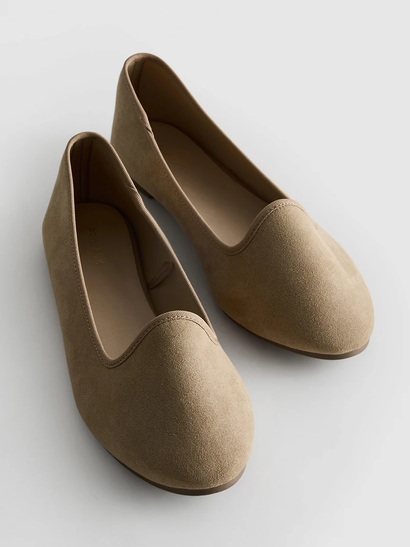 Suede Ballet Flats