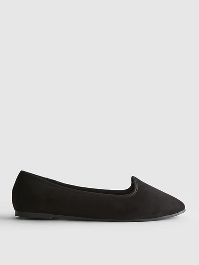 Suede Ballet Flats