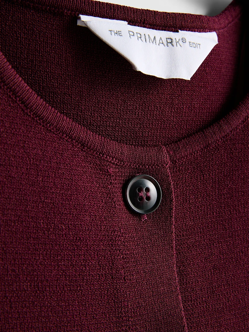 The Edit Knitted Button-Through Tank Top
