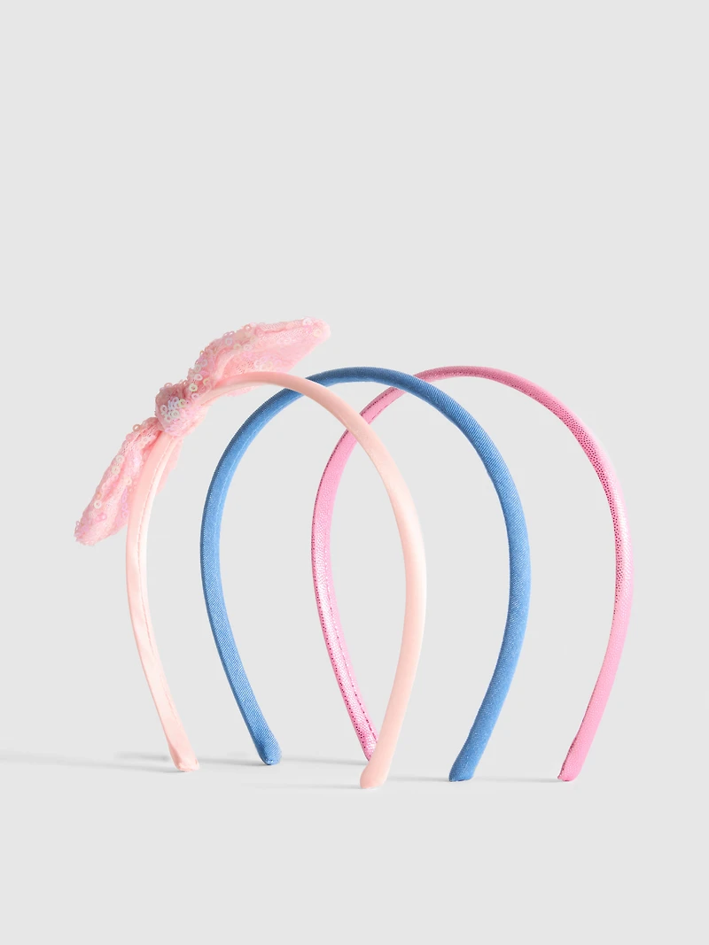 3pk Bow Headbands