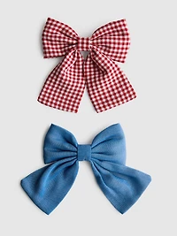 2pk Bow Hair Clips