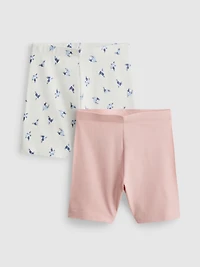 7-14yrs | 2pk Patterned Cycling Shorts