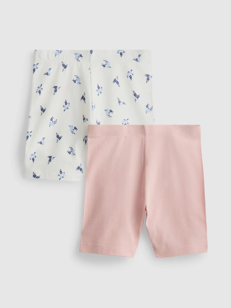 7-14yrs | 2pk Patterned Cycling Shorts